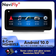 Load image into Gallery viewer, NaviFly 10.25" IPS Screen 8 core Android 10.0 Car GPS Navigation player For Mercedes Benz C Class W205 2014-2018 NTG5.0 With WIF