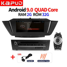 Load image into Gallery viewer, Kapud 9'' Android 9.0 4Core ROM 32G car Radio GPS navigation,for BMW X1 E84 2015-2012,Bluetooth,USB SD Stereo Radio,SWC,idrive