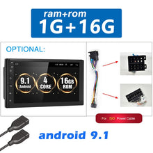 Load image into Gallery viewer, Podofo Android 8.1 2 Din Car radio Multimedia GPS Player 2DIN 2.5D Universal For Volkswagen Nissan Hyundai Kia toyota LADA Ford