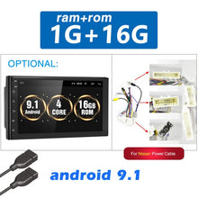 Load image into Gallery viewer, Podofo Android 8.1 2 Din Car radio Multimedia GPS Player 2DIN 2.5D Universal For Volkswagen Nissan Hyundai Kia toyota LADA Ford