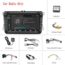 Load image into Gallery viewer, Podofo Android 8.1 2Din Car MP5 Multimedia Video Player GPS Car Radio Auto Radio Stereo 8''Audio For Seat/Skoda/Passat/Golf/Polo