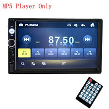 Load image into Gallery viewer, Podofo 2 din Car Radio 7" HD Autoradio Multimedia Player 2DIN Touch Screen Auto audio Car Stereo MP5 Bluetooth USB TF FM Camera