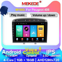 Load image into Gallery viewer, MEKEDE 4+64G car stereo for 2010-2015 2016 PEUGEOT 308 408 with GPS Navigation Head Unit Mirror Link 4G WiFi