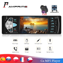 Load image into Gallery viewer, AMPrime Autoradio 4022D 4.1" 1 Din Car Radio Audio Stereo USB AUX FM Audio Player Radio Station With Remote Control Car Audio
