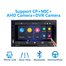Load image into Gallery viewer, 2 Din Car Radio Bluetooth mirrorlink 2din Car Autoradio 7'' MP5 Player Car Backup Monitor Car Audio For Rearview Camera Remote
