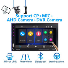 Load image into Gallery viewer, 2 Din Car Radio Bluetooth mirrorlink 2din Car Autoradio 7'' MP5 Player Car Backup Monitor Car Audio For Rearview Camera Remote
