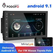 Load image into Gallery viewer, Podofo 2 din Car Radio 2.5D GPS Android Multimedia Player Universal 7" audio Navigation For Volkswagen Nissan Hyundai Kia Toyota
