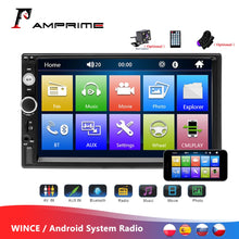 Load image into Gallery viewer, AMPrime Universal 2 din Car Multimedia Player Autoradio 2din Stereo 7" Touch Screen Video MP5 Player Auto Radio Backup Camera
