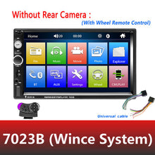Load image into Gallery viewer, AMPrime Universal 2 din Car Multimedia Player Autoradio 2din Stereo 7" Touch Screen Video MP5 Player Auto Radio Backup Camera
